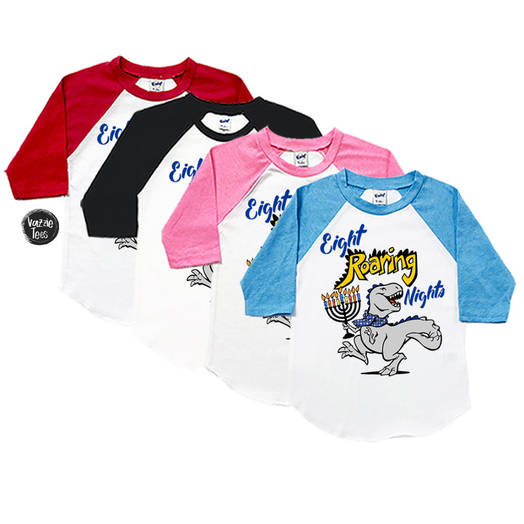 "Eight Roaring Nights" - Raglan, Vazzie Tees