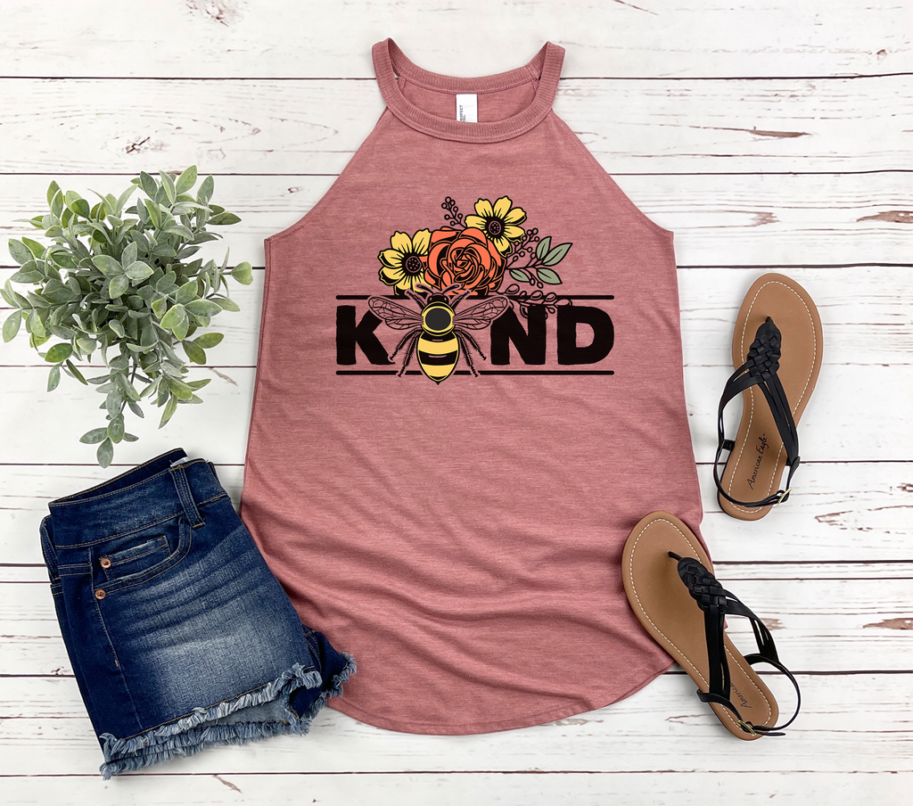 Be Kind Bee Rocker Tank