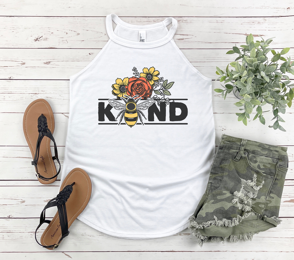 Be Kind Bee Rocker Tank