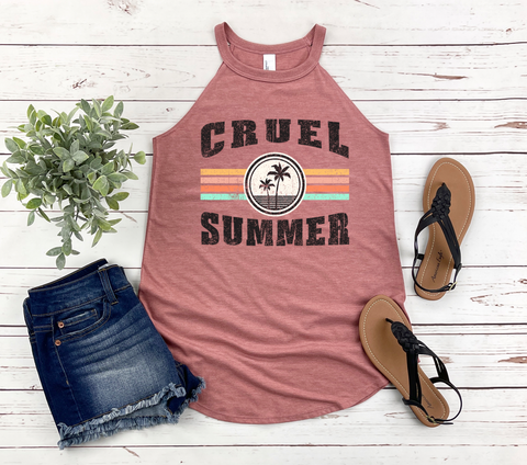 Current Mood Flamingo Rocker Tank Top
