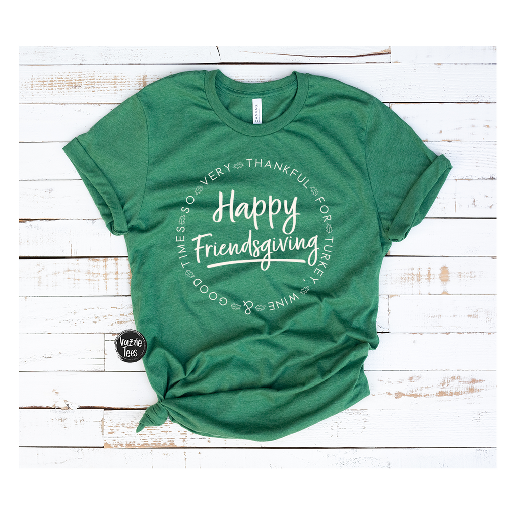 Happy Friendsgiving - Heather Maroon & Green