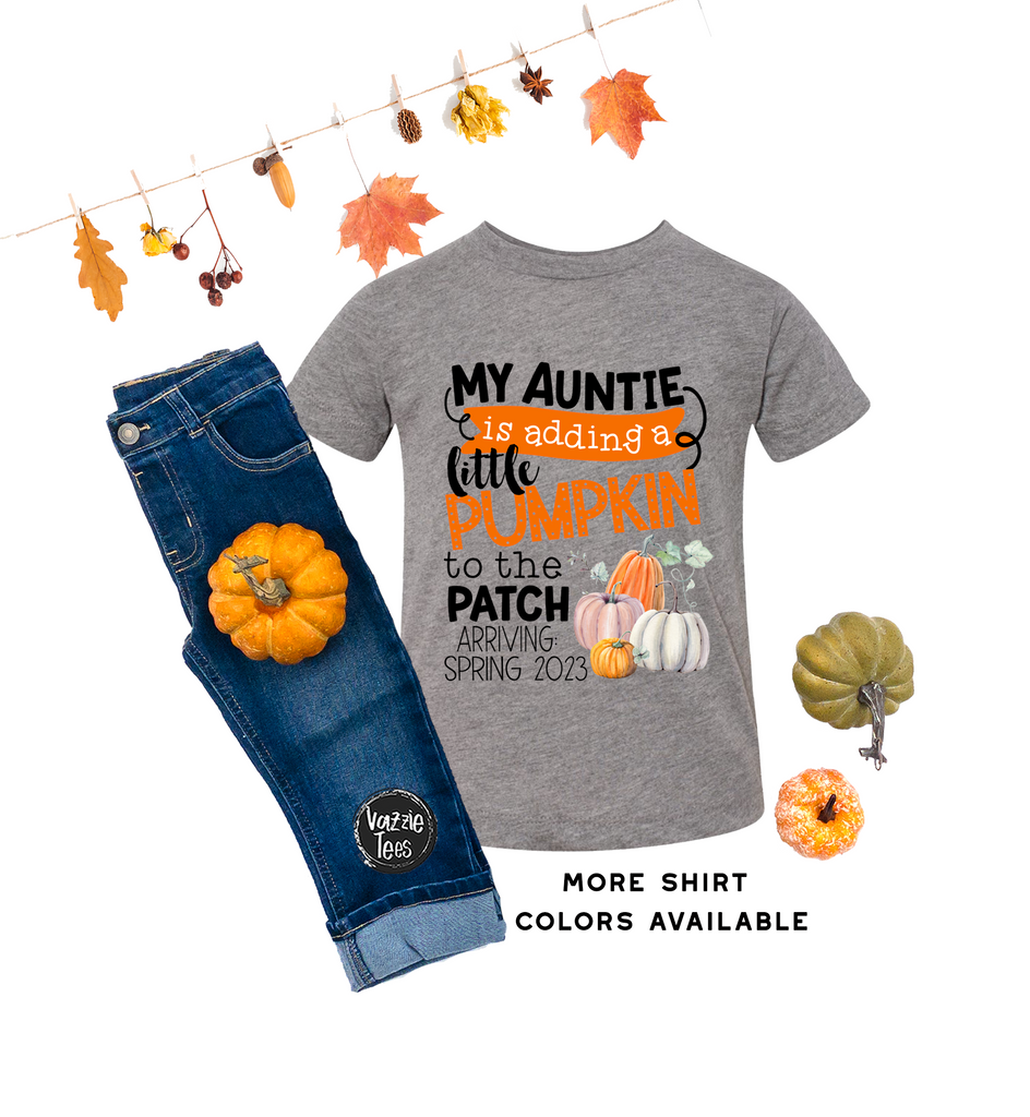 My Auntie is adding a Little Pumpkin to the Patch
