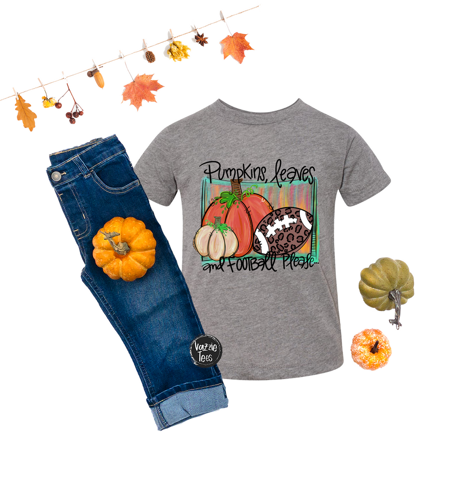 Pumpkin Leaves & Football Please Shirt