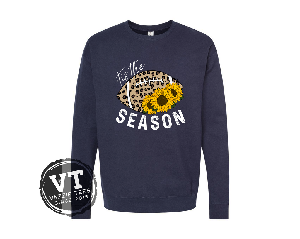 Tis the Season Sunflower Football Pullover