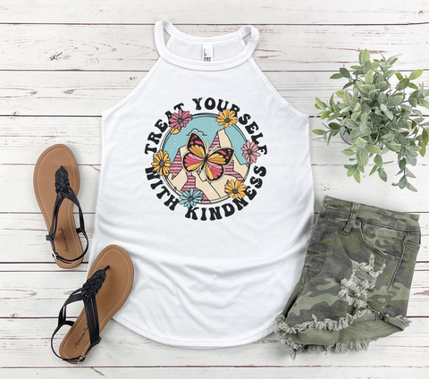 Current Mood Flamingo Rocker Tank Top