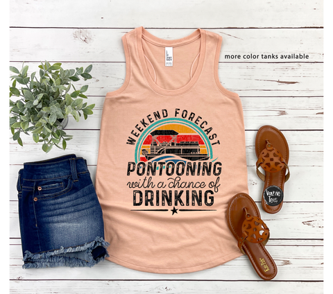 Current Mood Flamingo Rocker Tank Top