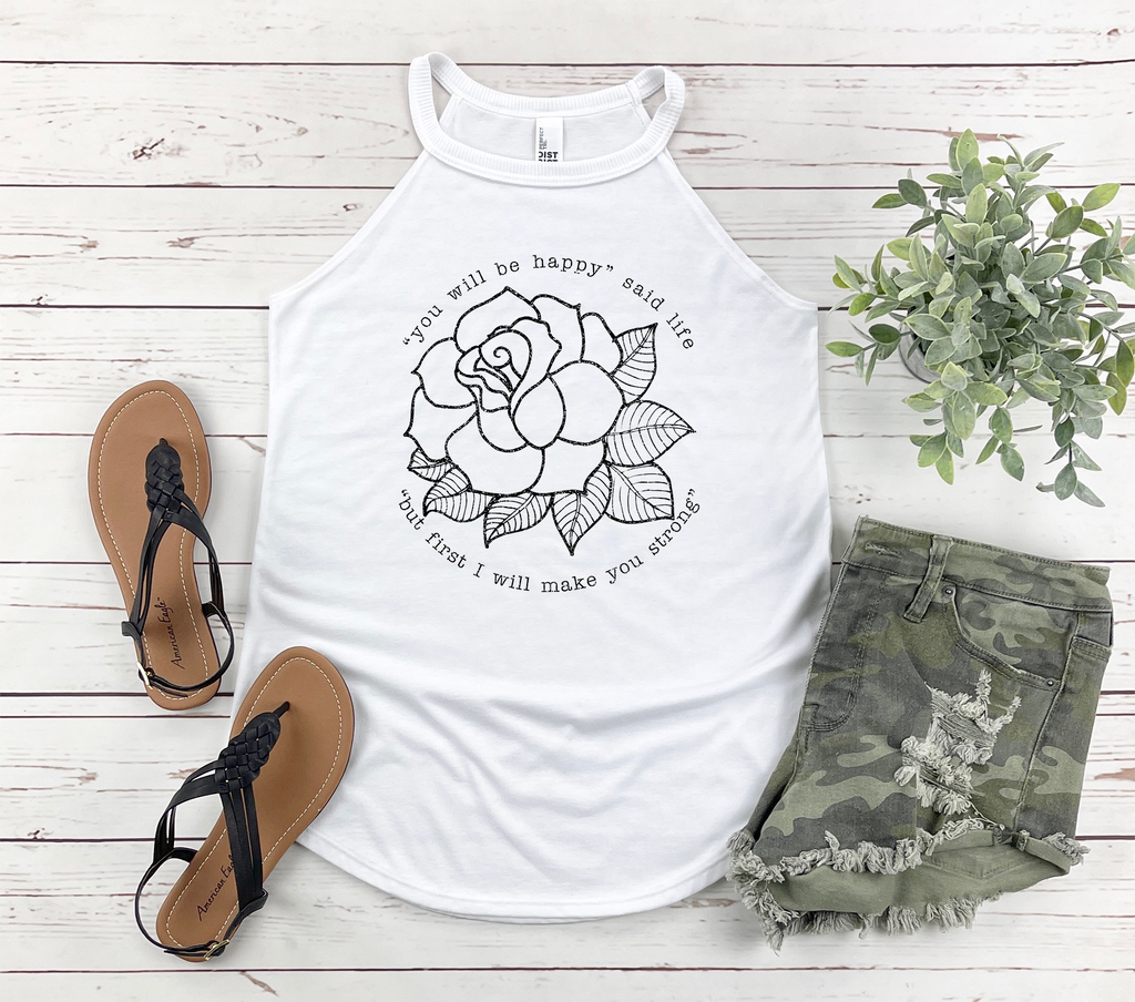 You Will Be Happy Rocker Tank Top