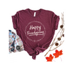 Happy Friendsgiving - Heather Maroon & Green, Vazzie Tees 