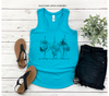 You Belong Among the Wildflowers Racerback Tank Top